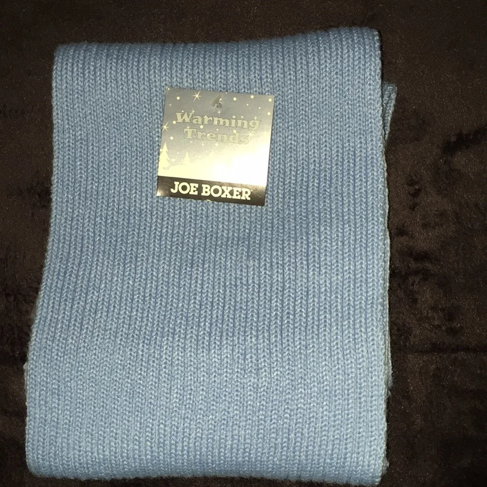 Joe Boxer Knit Scarf; Head Wrap & Gloves